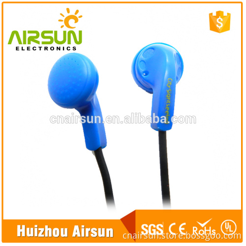Bulk Stock Colorful Cheapest Disposable Airline headphone Earphones